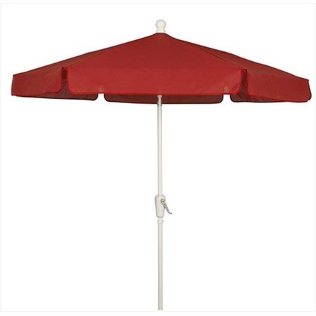 FIBERBUILT HOME Fiberbuilt Home 7Gcrw-T-Red Garden Umbrella 7.5 Ft - Red 7GCRW-T-RD